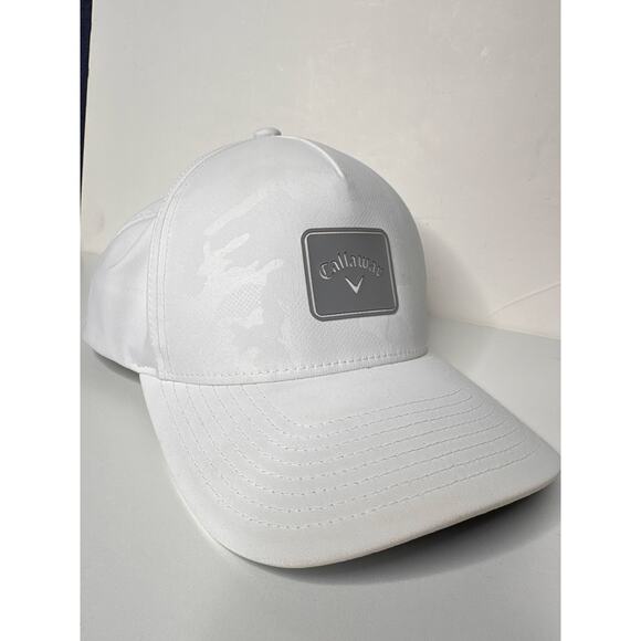 Callaway Men's Favorite Track Hat Golf White Camo PGA Flexfit 110 Adjustable - Picture 4 of 7